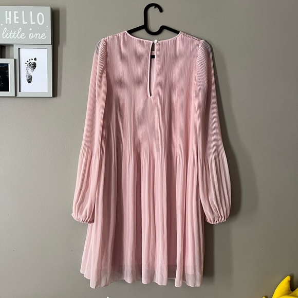 Wilfred Blush Pink Daydreamer Pleated Mini Dress - Picture 2 of 5